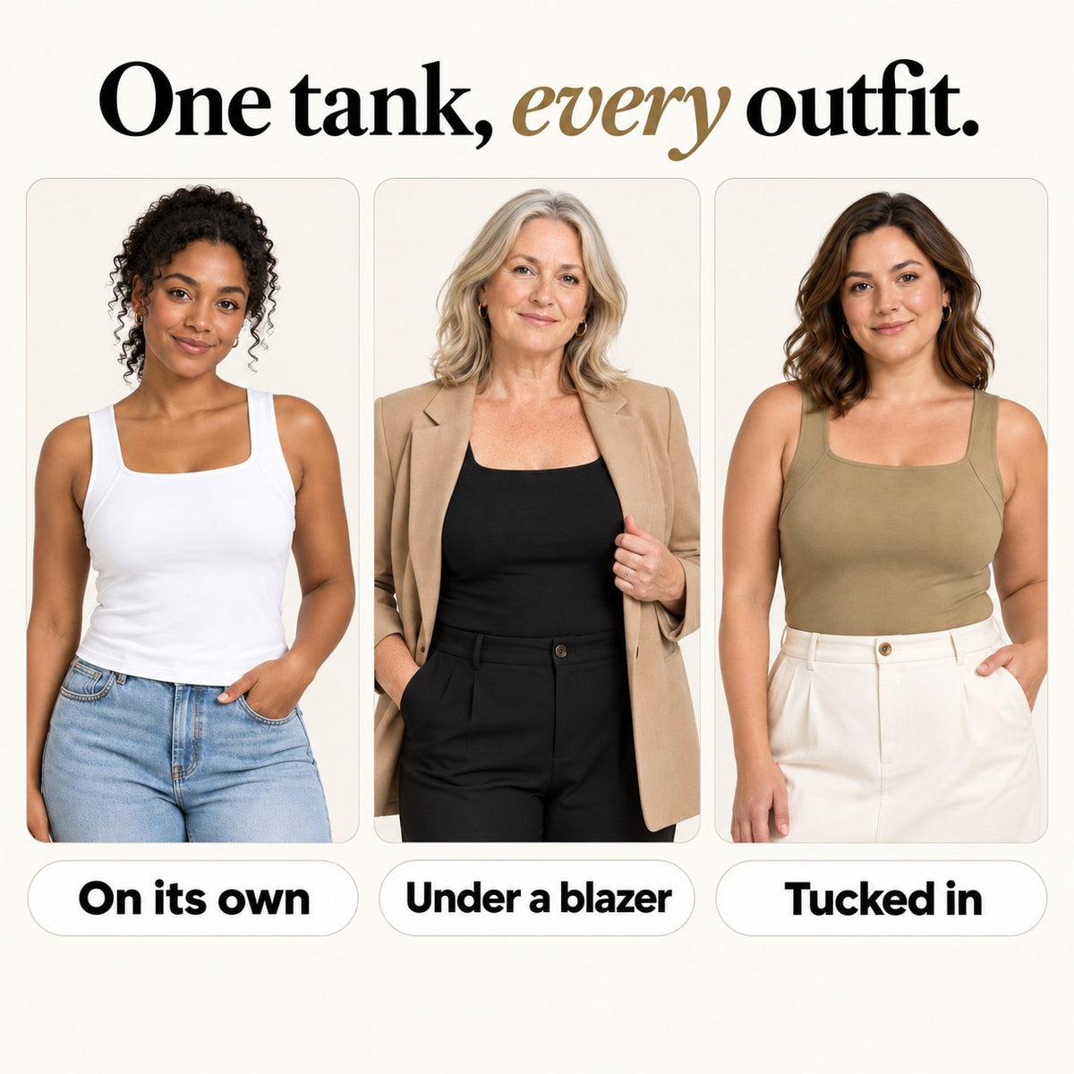Un débardeur, toutes vos tenues
