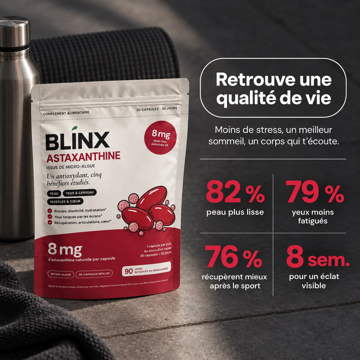 Blinx Astaxanthine : les chiffres