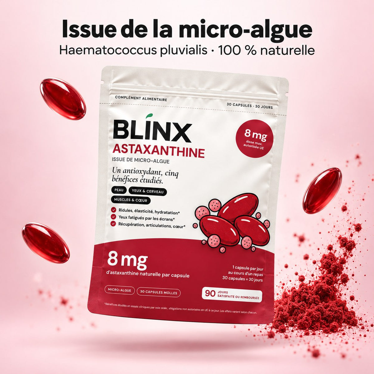 Blinx Astaxanthine : la gamme