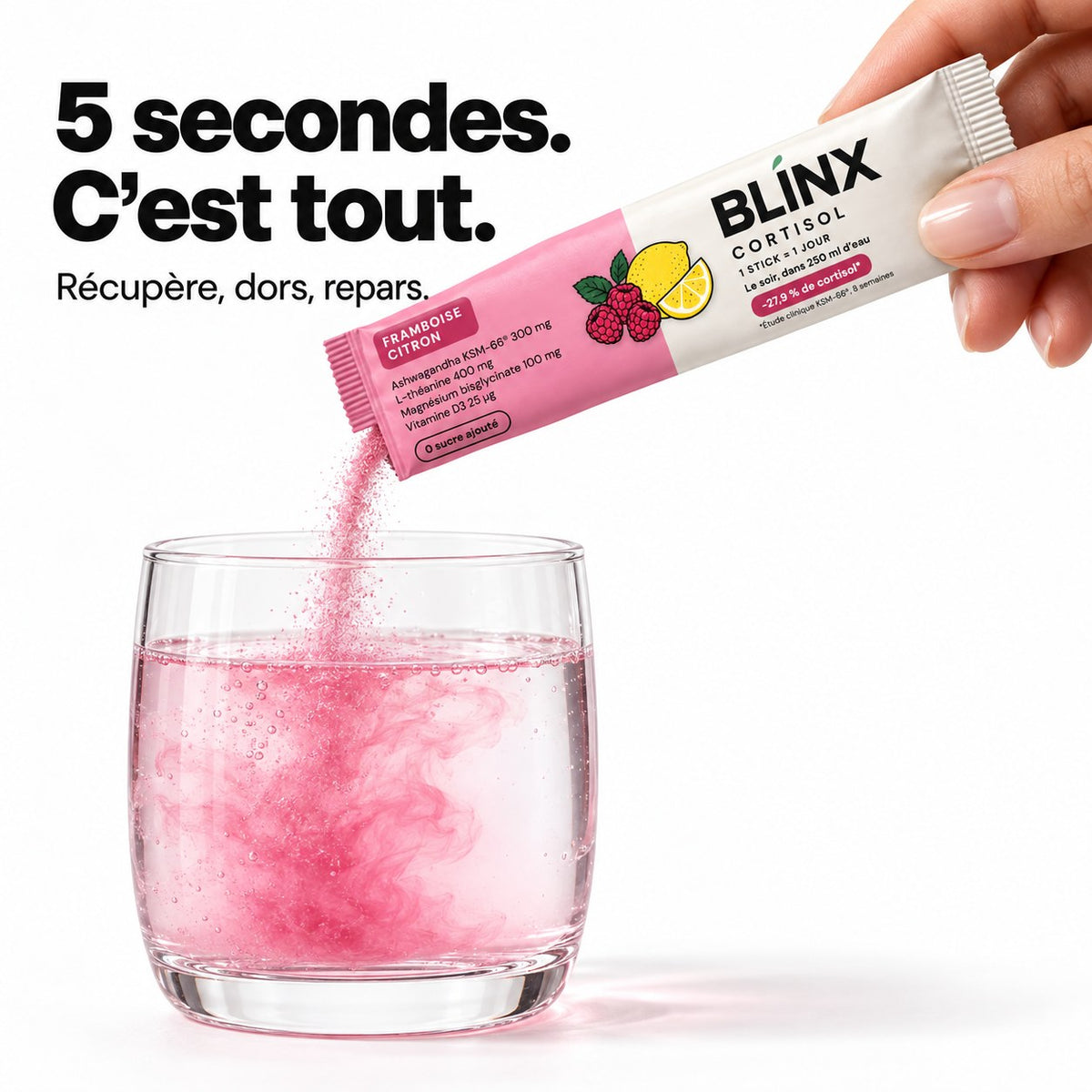 Blinx Cortisol Homme : le geste